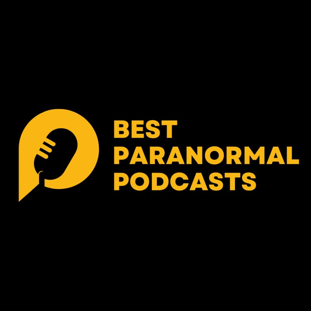 Logo that reads "Best paranormal podcasts"